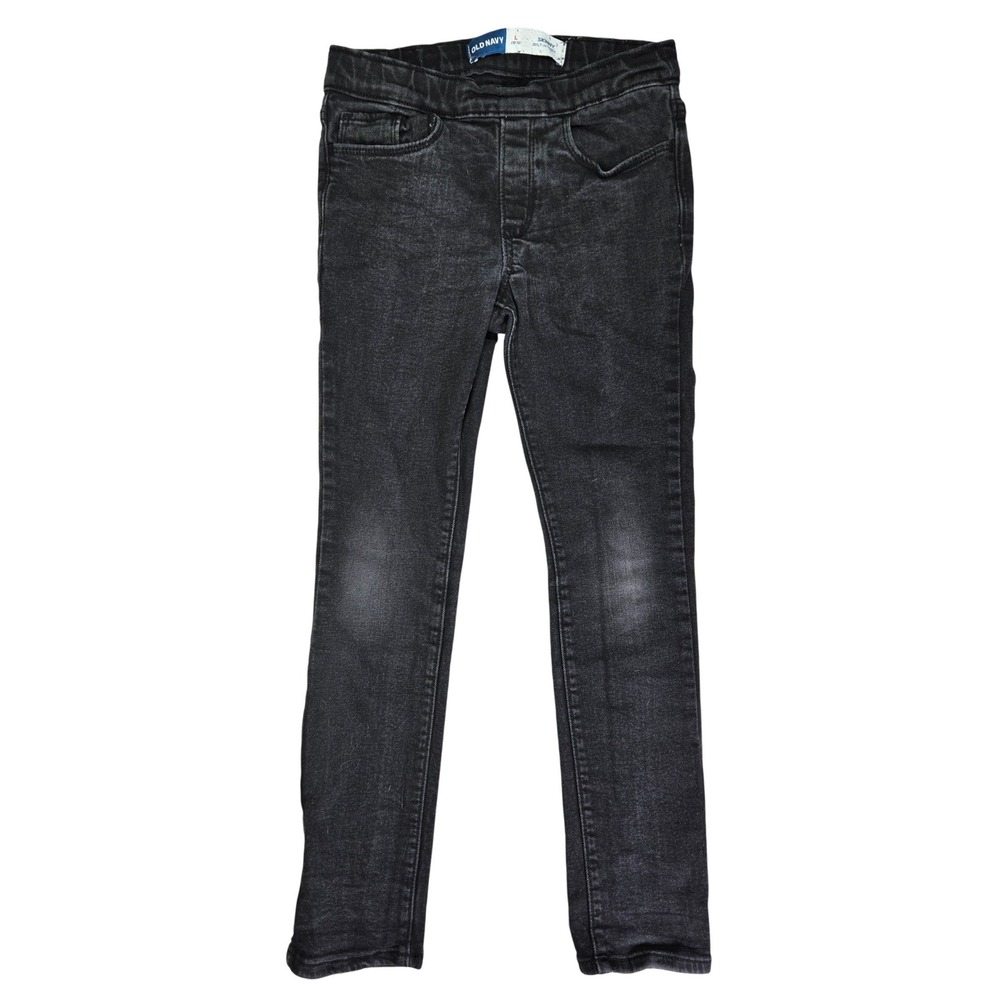 Old Navy Kids Skinny Pull-On Built-In Tough‎ Jeans Black Size L 10-12